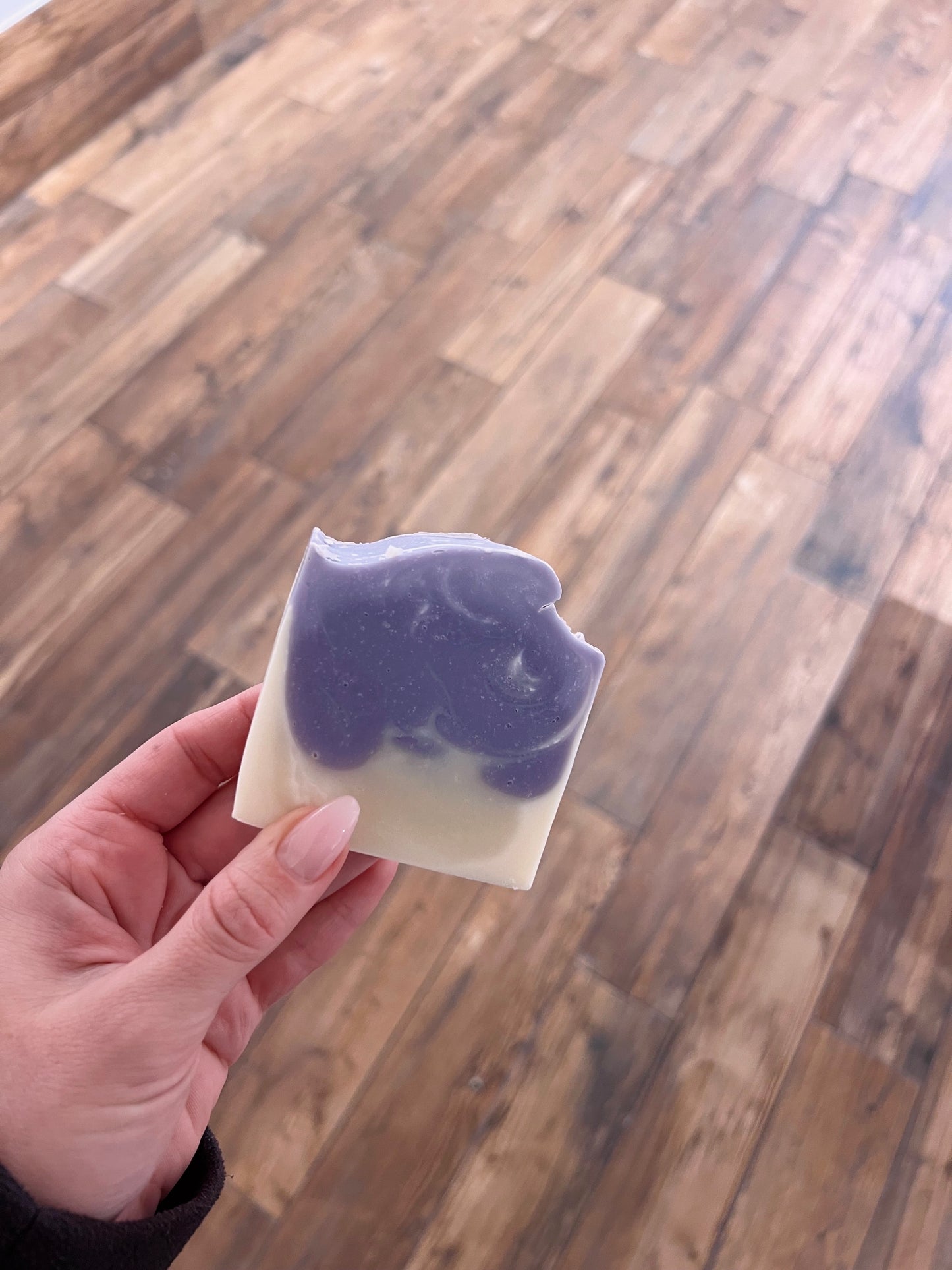 Kallrörd handgjord tvål, lavendel